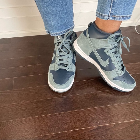 Nike Dunk High Retro PRM "Teal Suede" - Picture 3 of 17